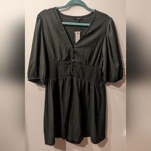 Francesca's Green Textured Dress